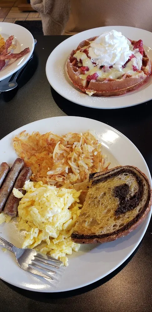 2 Eggs Meat Potatoes